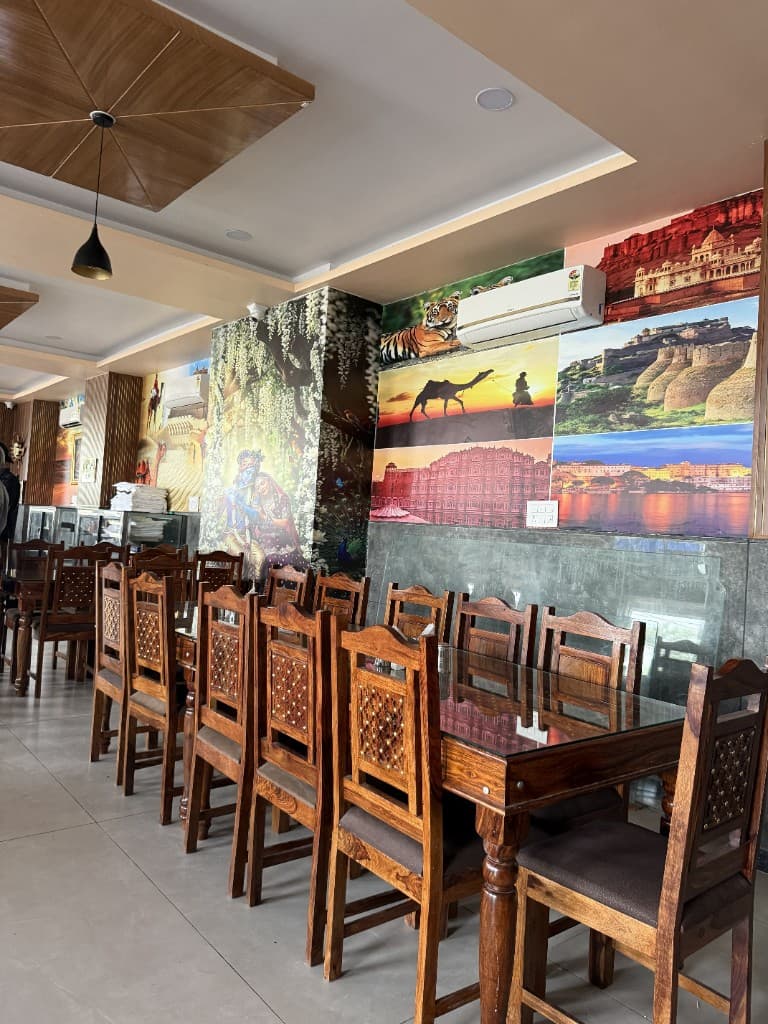 Spacious restaurant seating area