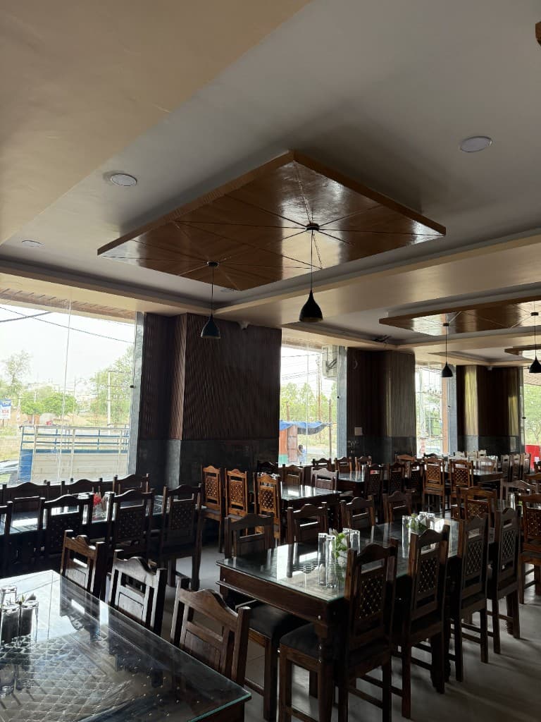In-house restaurant seating area